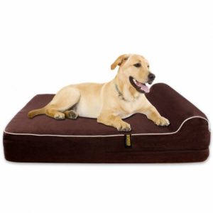 KOPEKS - Orthopedic Memory Foam Dog Bed With Pillow