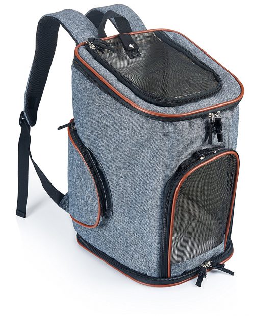 Pawfect Pets Soft-Sided Pet Carrier Backpack 