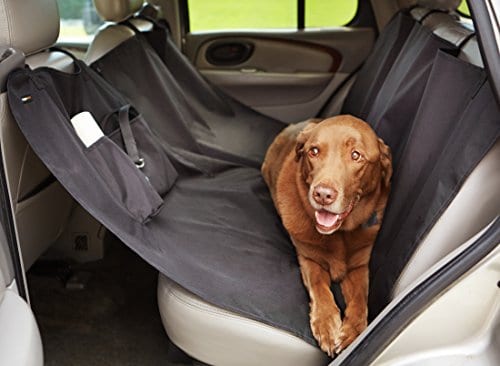 AmazonBasics Waterproof Car Bench Seat Cover for Pets