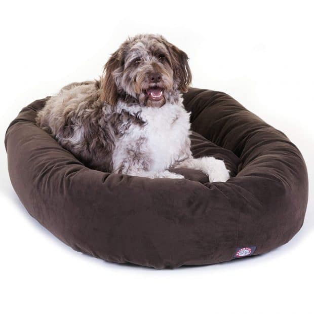 Majestic Pet Suede Bagel Dog Bed