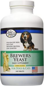 Four Paws Brewers Yeast Garlic Flavored Dog Medication Pills