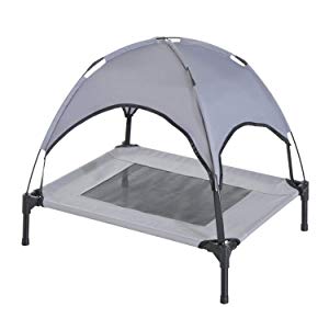 PawHut Elevated Cooling Dog Bed with Canopy